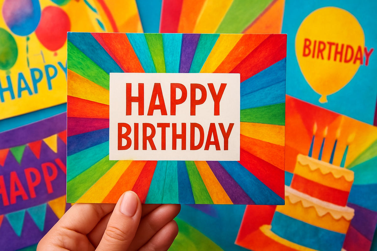 7 Vibrant Colourful Birthday Cards to Brighten Any Celebration 2026