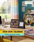 Pretty Sweary Desk Calendar — Monthly Motivational & Funny Desk Planner