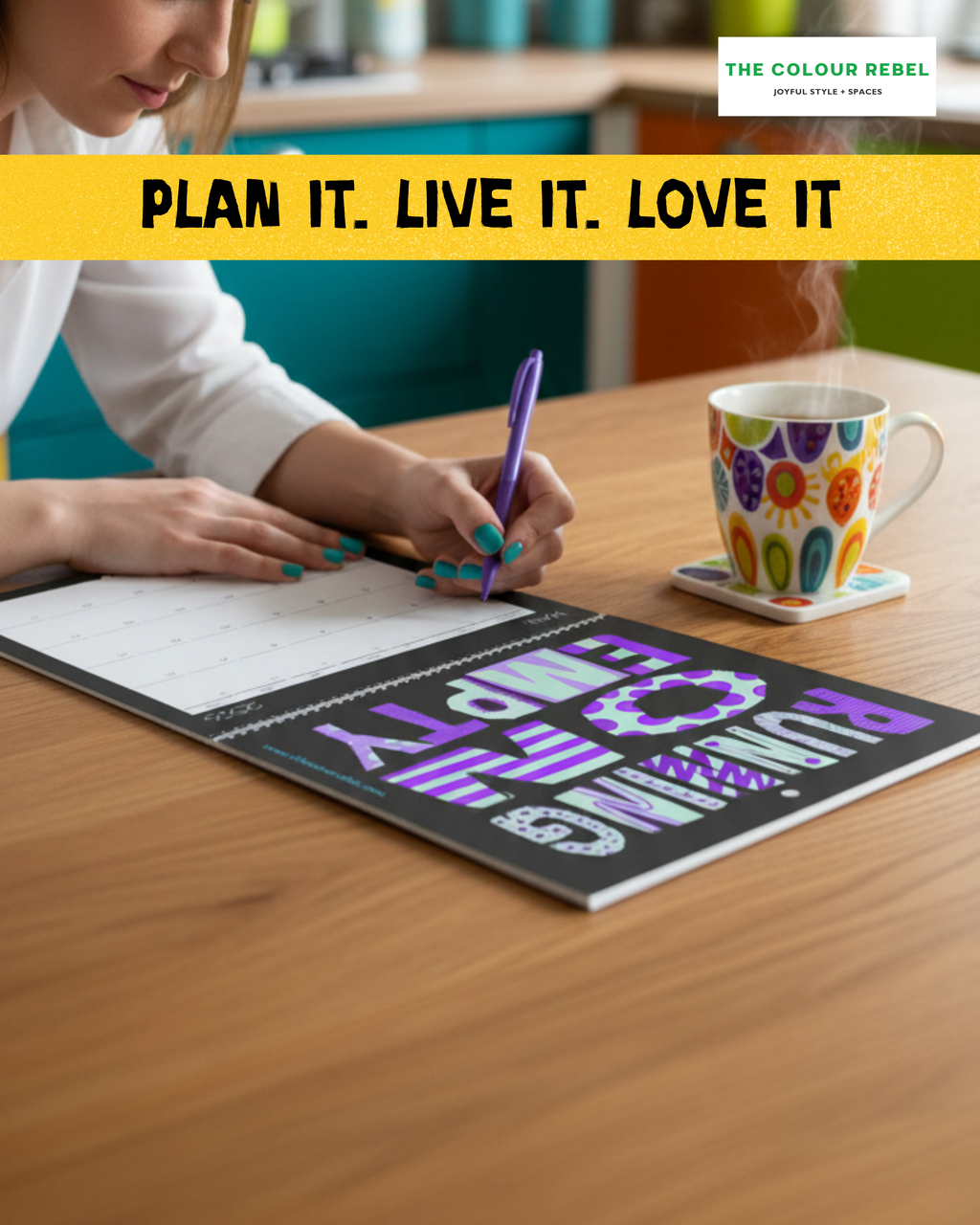 Pretty Sweary Triples Wall Calendar 2026 | Funny Swear Word Calendar for Adults | Colourful Typographic Calendar | Gift for Grown Ups