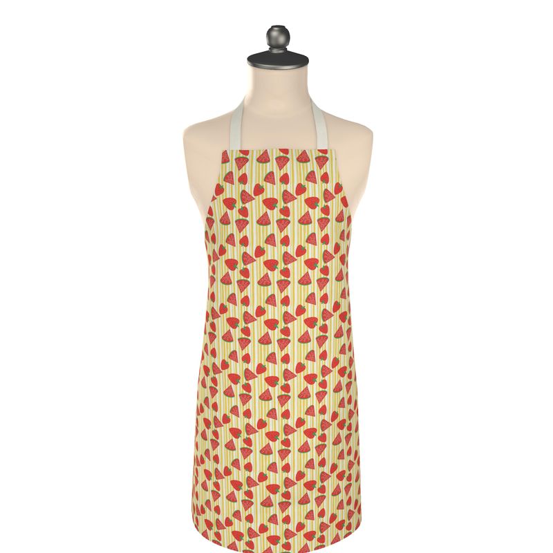 Strawberry Stripe Apron – Bold Colourful Kitchenwear