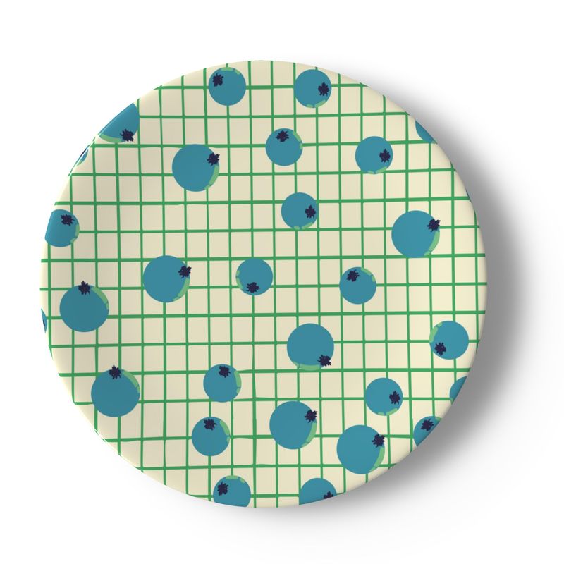 Blueberry Bloom Dinner Plates – Bold Colourful Tableware