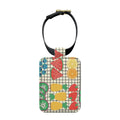 Fruity Loop Grid Luggage Tag – Bold Colourful Travel Accessory