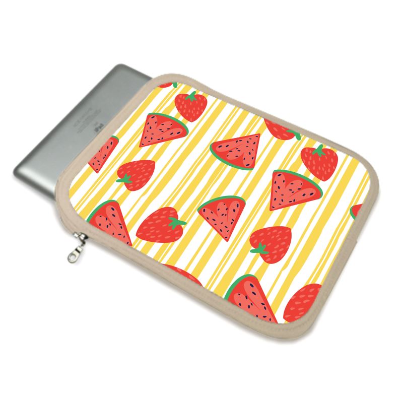 Strawberry Stripe iPad Case – Bold Colourful Tablet Cover
