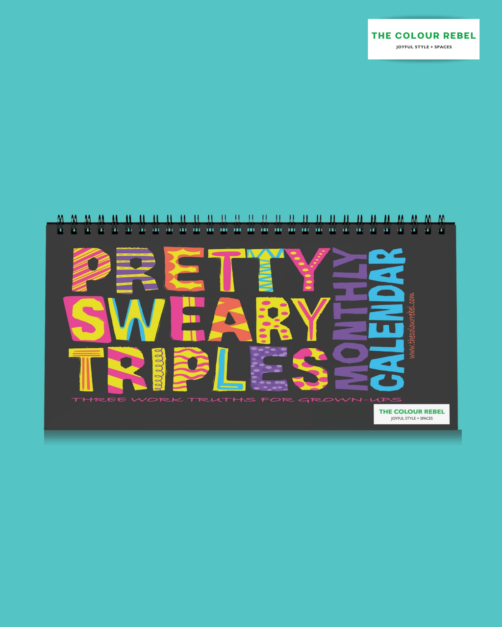 Pretty Sweary Desk Calendar — Monthly Motivational & Funny Desk Planner