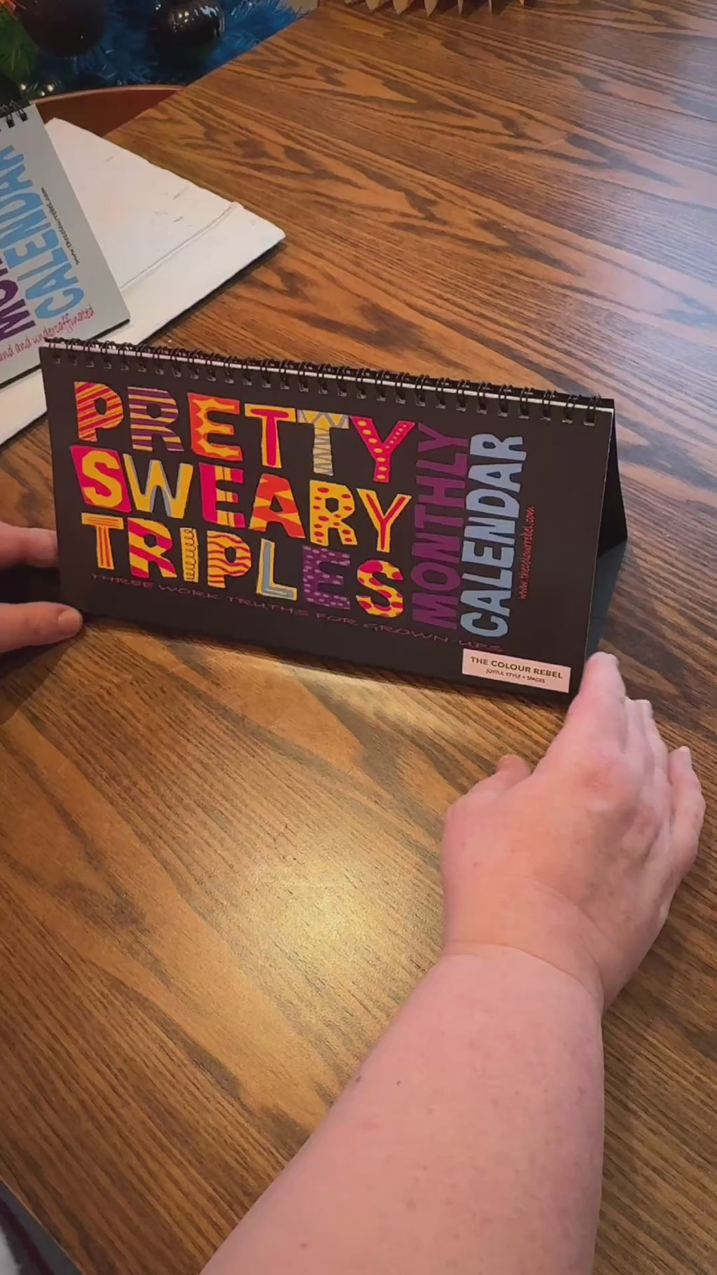 Pretty Sweary Desk Calendar — Monthly Motivational & Funny Desk Planner